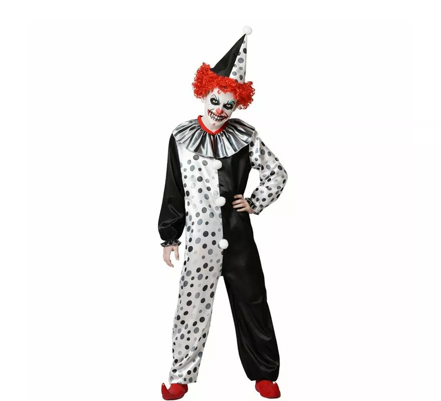 Translation missing: pt-PT.Disfraz de Payaso Gris para adulto