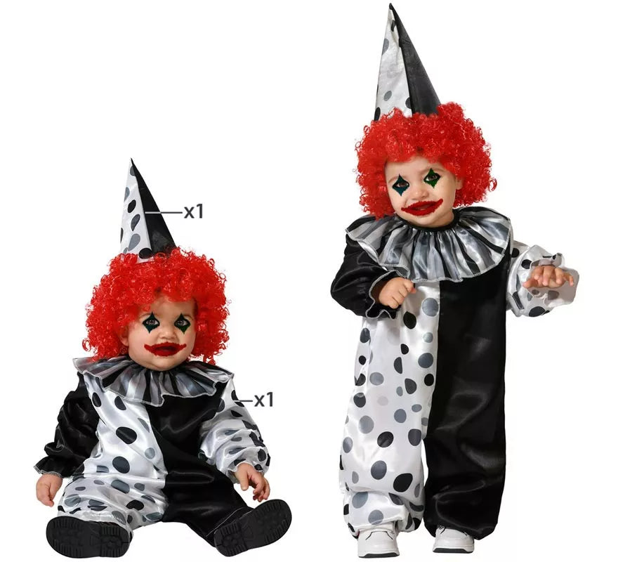 Translation missing: pt-PT.Disfraz de Payaso Gris para niños y bebé