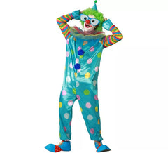 Fato de palhaço multicolorido para homem