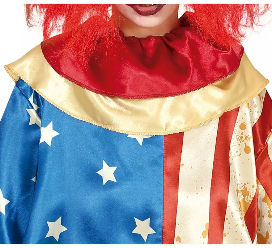 Translation missing: pt-PT.Disfraz de Payaso Patriota Malvado para niños