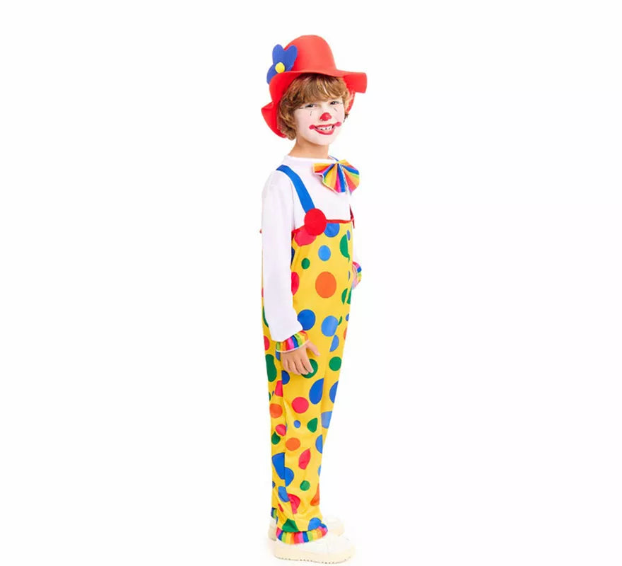Disfraz de Payaso Peto Topos para niños