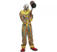 Fato de palhaço brincadeira com máscara para homem