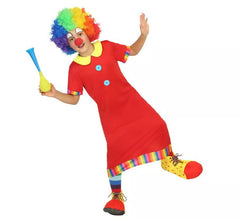 Fato de palhaço vermelho para menino