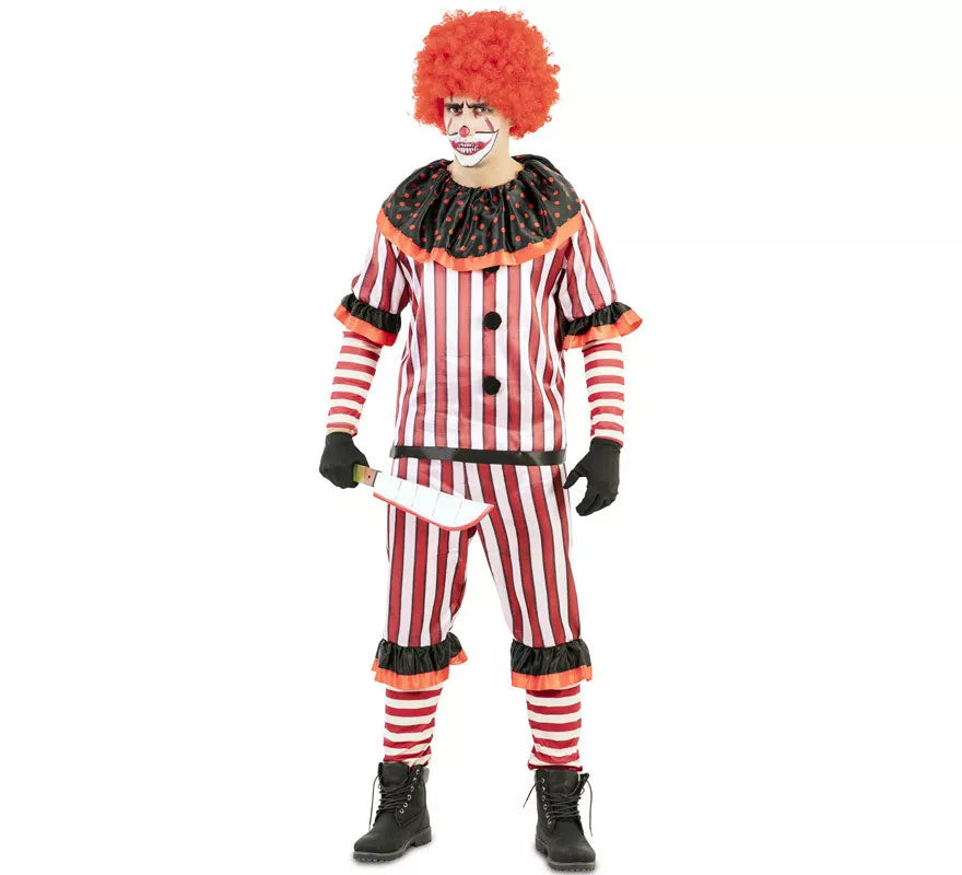 Translation missing: pt-PT.Disfraz de Payaso Sangriento Rojo para hombre