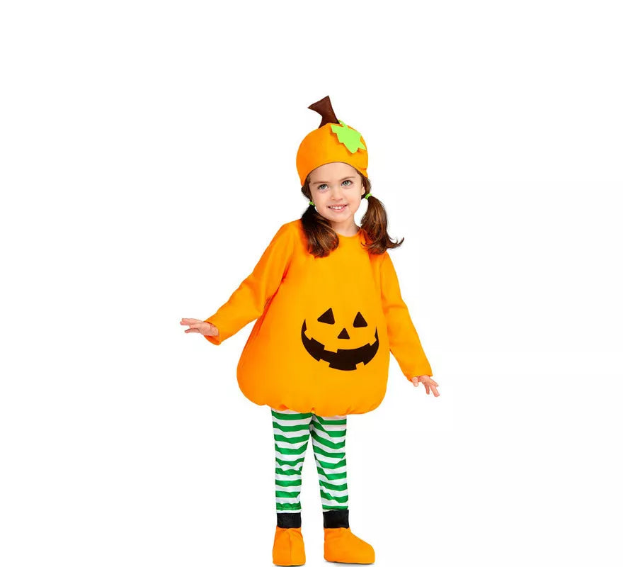 Translation missing: pt-PT.Disfraz de Pequeña Calabaza con gorro para bebé y niños