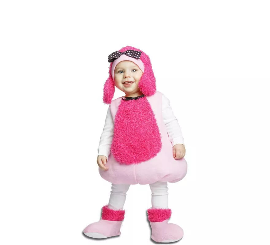 Translation missing: pt-PT.Disfraz de Perrito Caniche Rosa para bebé y niña