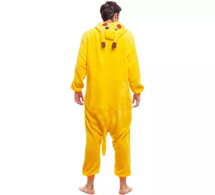 Translation missing: pt-PT.Disfraz de Pijama Chinchilla eléctrica amarilla para adultos