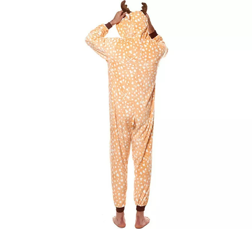 Translation missing: pt-PT.Disfraz de Pijama Ciervo con lunares para adultos