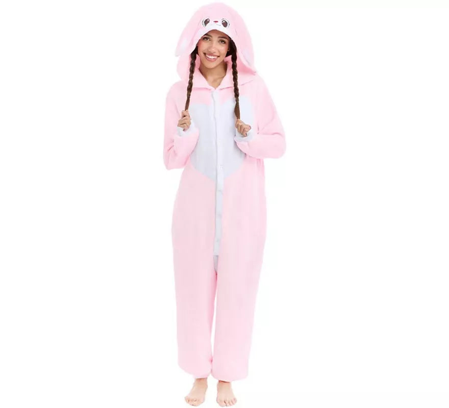 Translation missing: pt-PT.Disfraz de Pijama Conejo Amor para adulto