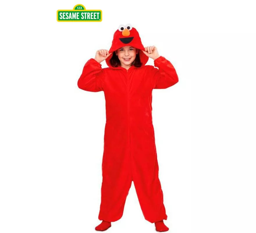 Translation missing: pt-PT.Disfraz de Pijama de Elmo de Barrio Sésamo para niños