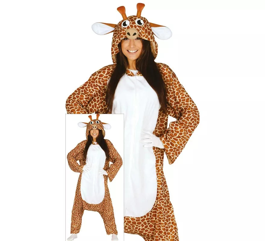 Disfraz de Pijama de Jirafa para adultos