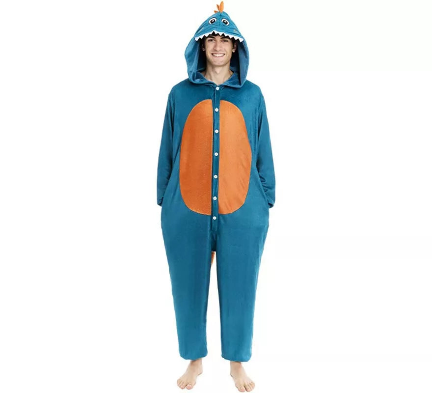 Translation missing: pt-PT.Disfraz de Pijama Dinosaurio Estegosaurio para adulto