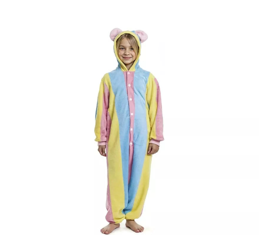 Translation missing: pt-PT.Disfraz de Pijama Llama multicolor con capucha para niño