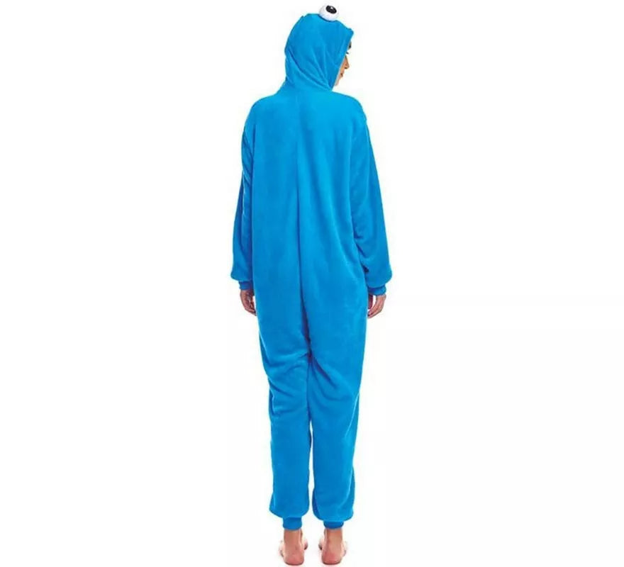 Translation missing: pt-PT.Disfraz de Pijama Monstruo azul ojos grandes para mujer
