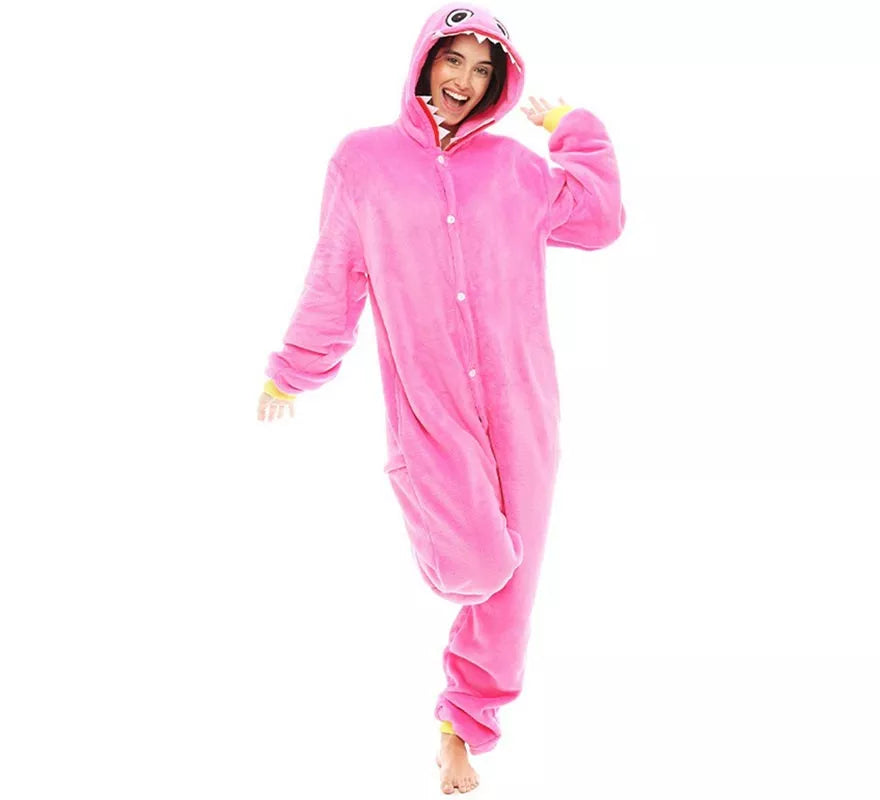 Translation missing: pt-PT.Disfraz de Pijama Monstruo rosa para adultos