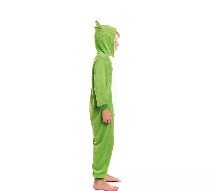 Translation missing: pt-PT.Disfraz de Pijama Rana verde con capucha para niño