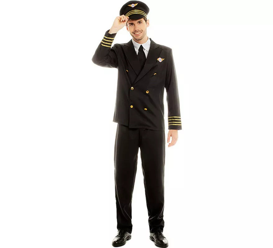 Disfraz de Piloto Capitán de Vuelo para hombre