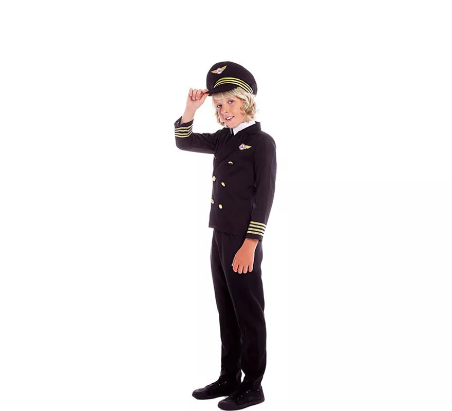 Translation missing: pt-PT.Disfraz de Piloto Capitán de Vuelo para niño