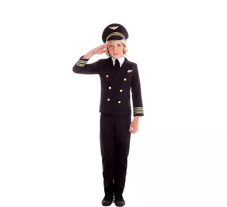 Translation missing: pt-PT.Disfraz de Piloto Capitán de Vuelo para niño