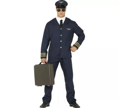 Fato de piloto de avião para homem
