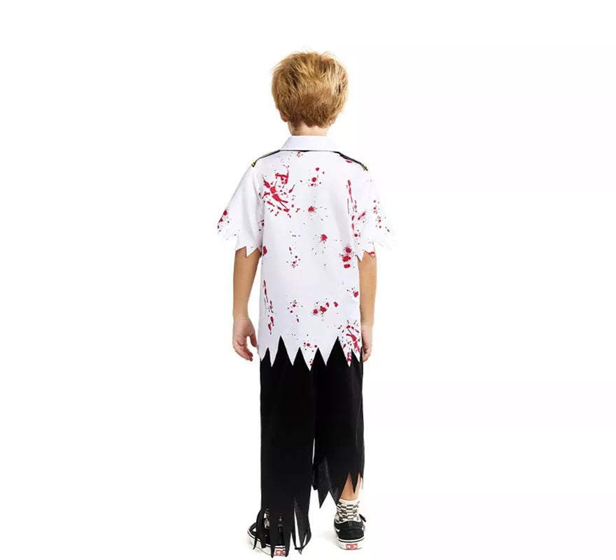 Translation missing: pt-PT.Disfraz de Piloto de Avión Zombie para niño