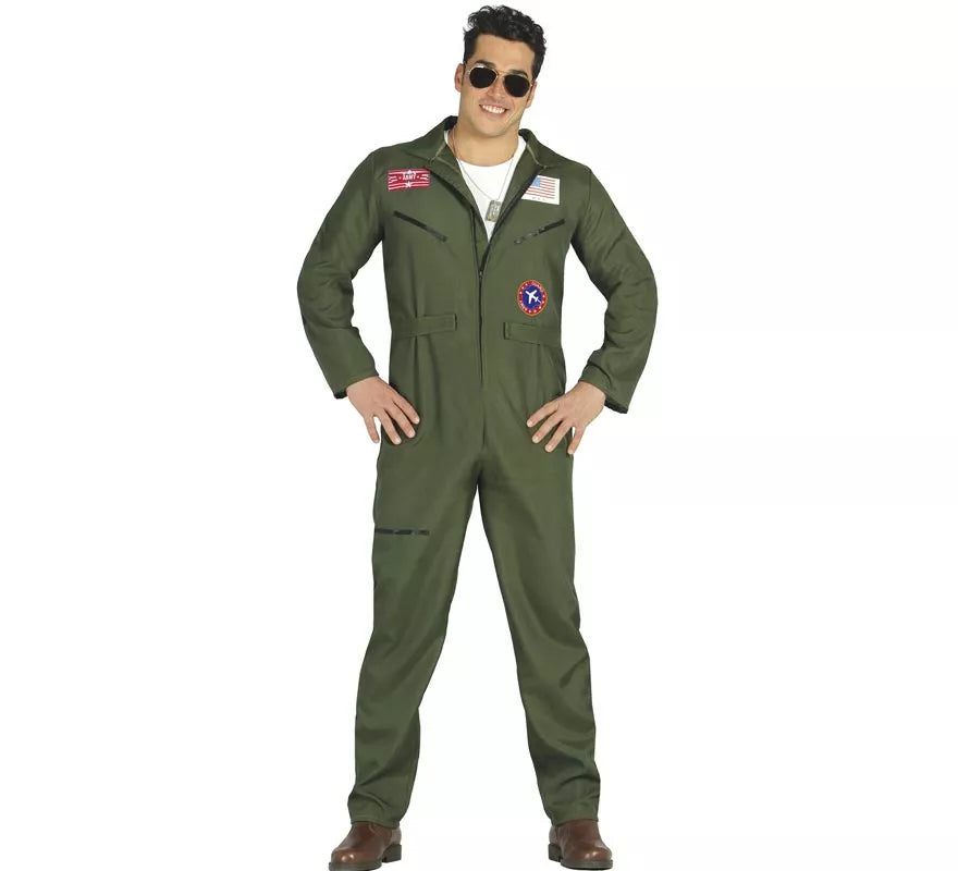 Translation missing: pt-PT.Disfraz de Piloto de Caza del Ejército para Hombre