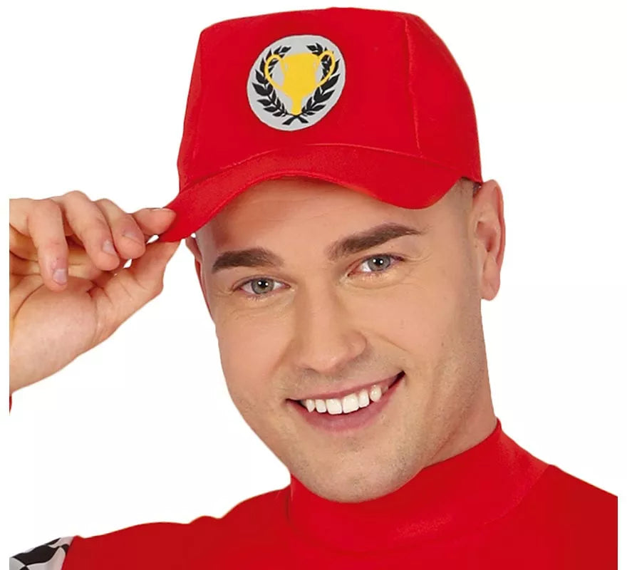Translation missing: pt-PT.Disfraz de Piloto de Fórmula 1 rojo para hombre