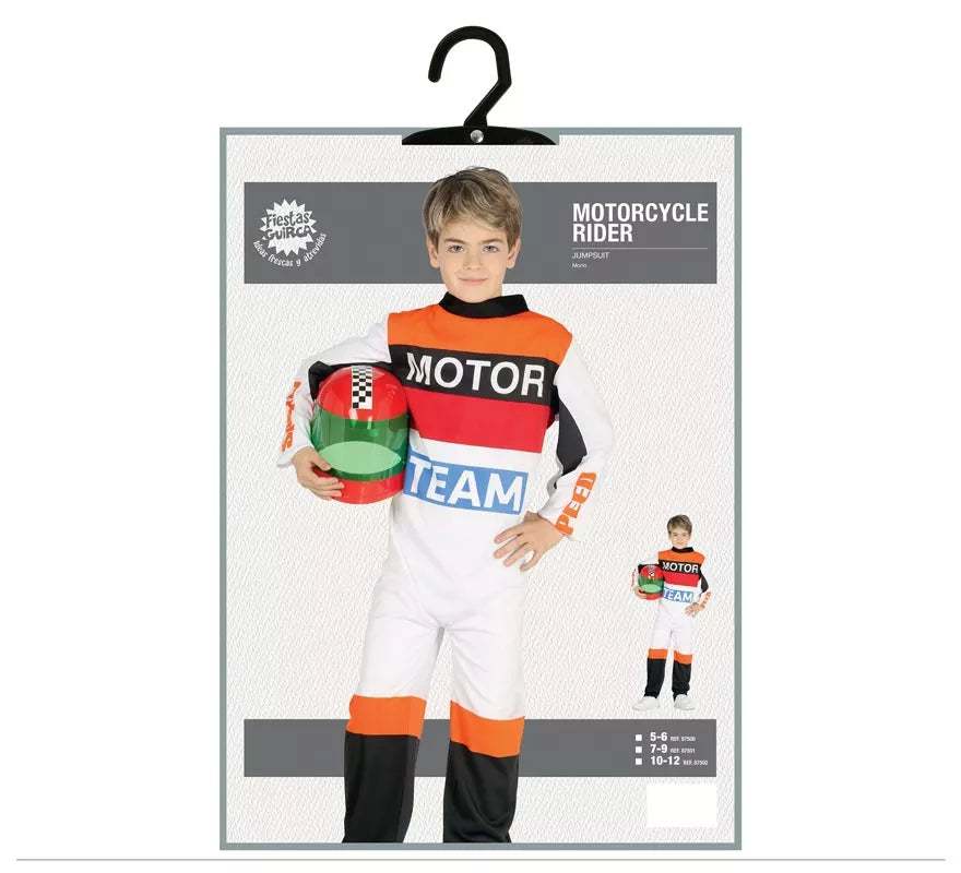 Translation missing: pt-PT.Disfraz de Piloto de Motociclismo para niño