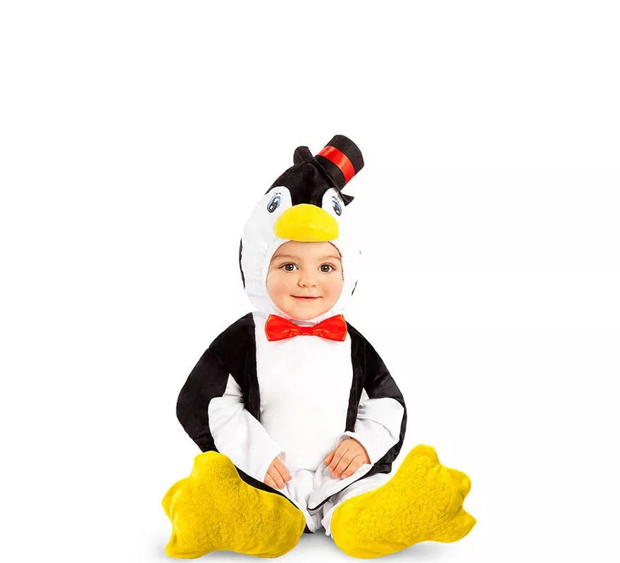 Translation missing: pt-PT.Disfraz de Pingüino con capucha para bebé