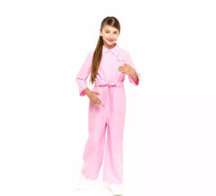 Fato rosa de boneca famosa para meninas