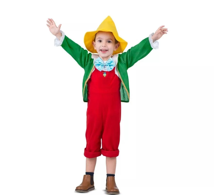 Translation missing: pt-PT.Disfraz de Pinocho con gorro y careta para niño