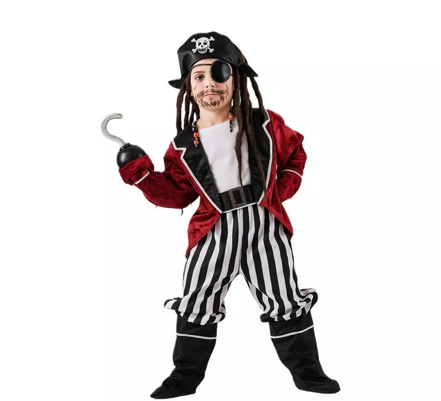 Translation missing: pt-PT.Disfraz de Pirata a Rayas para niño