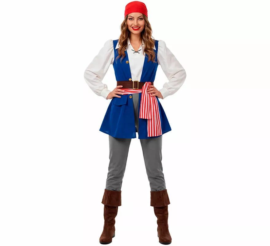 Disfraz de Pirata Bucanera Jackeline para mujer