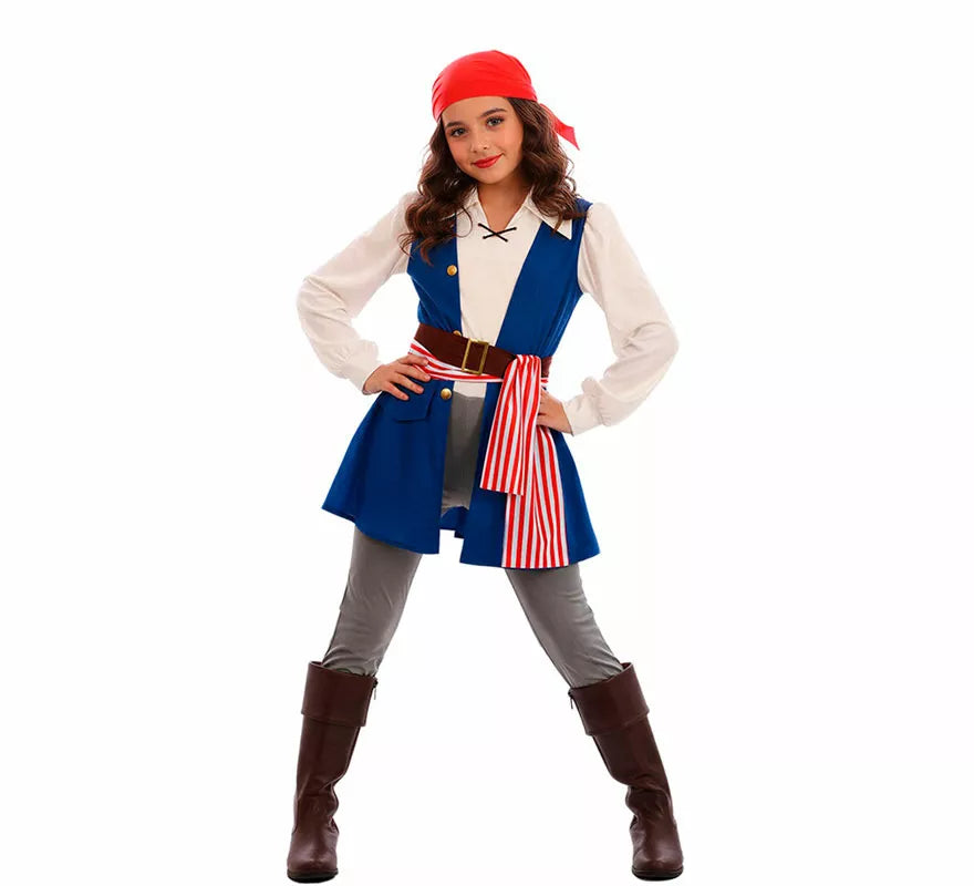 Translation missing: pt-PT.Disfraz de Pirata Bucanera Jackeline para niña