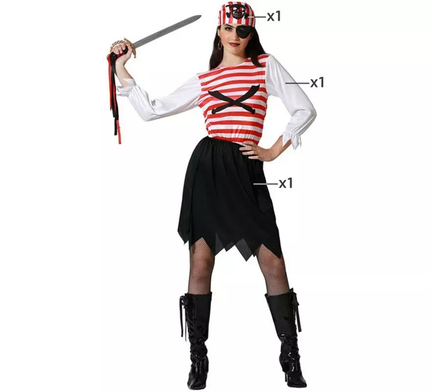 Translation missing: pt-PT.Disfraz de Pirata Bucanera para mujer