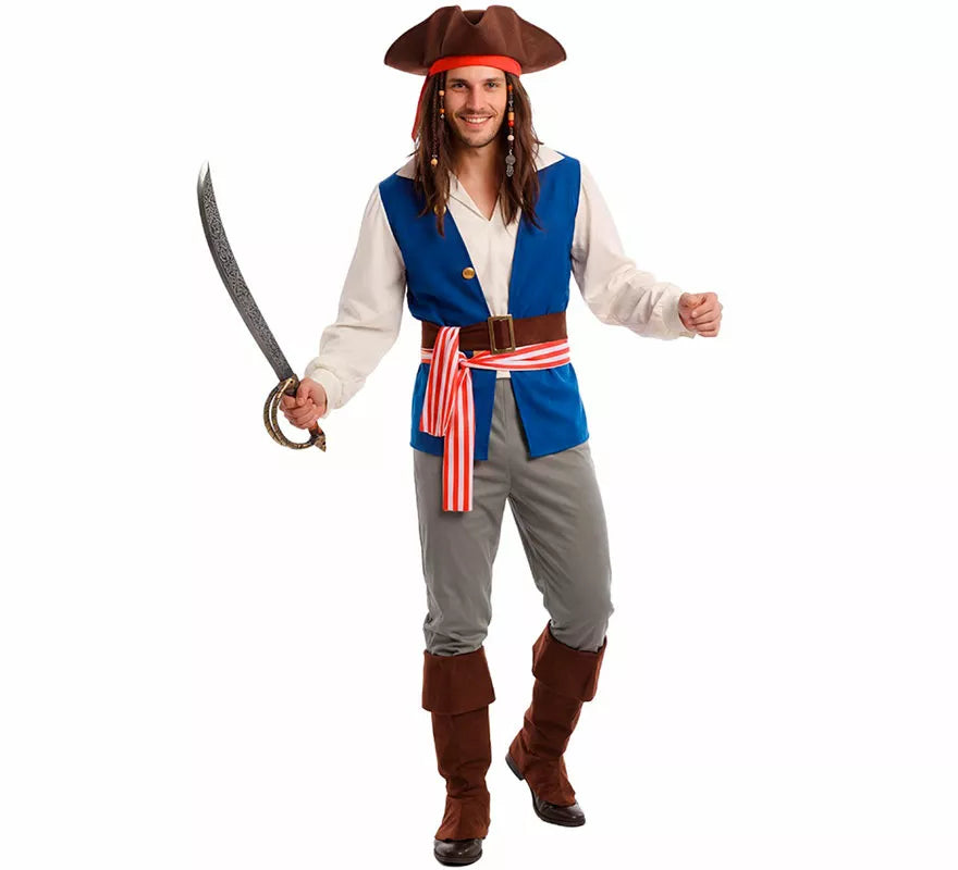 Translation missing: pt-PT.Disfraz de Pirata Bucanero Jack para hombre