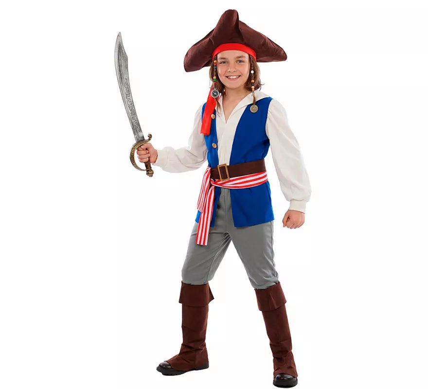 Translation missing: pt-PT.Disfraz de Pirata Bucanero Jack para niño