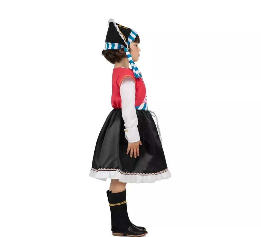 Translation missing: pt-PT.Disfraz de Pirata Calavera con gorro para niña
