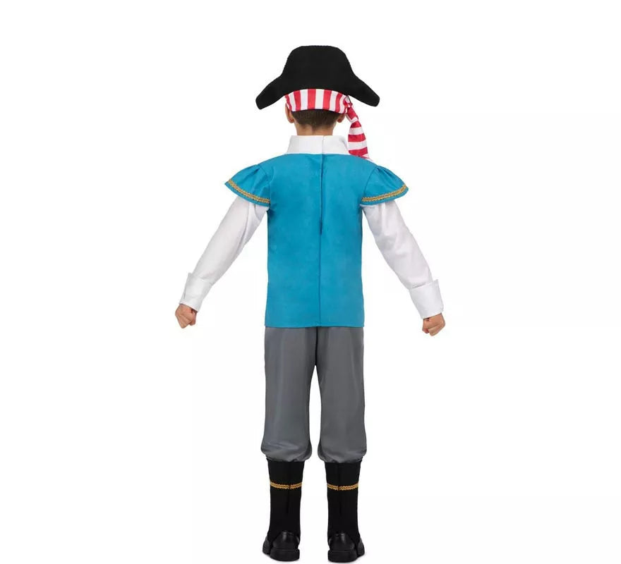 Translation missing: pt-PT.Disfraz de Pirata Calavera con gorro para niño