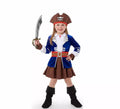 Disfraz de Pirata con Chaqueta azul para niña