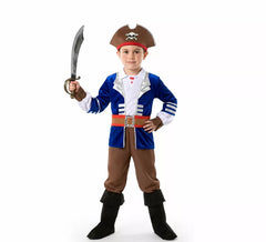 Fato de pirata com casaco azul para menino