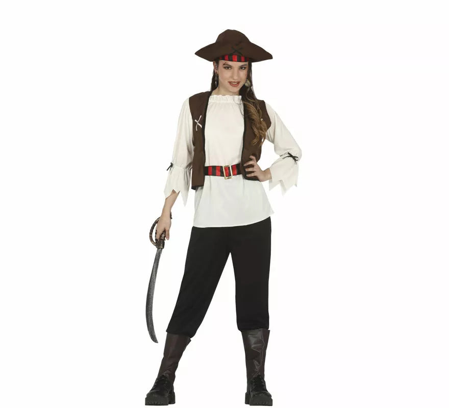 Translation missing: pt-PT.Disfraz de Pirata Corsaria Siete Mares para adolescente