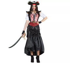 Fato de pirata de luxo para mulher