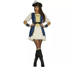 Fato de pirata de luxo para mulher