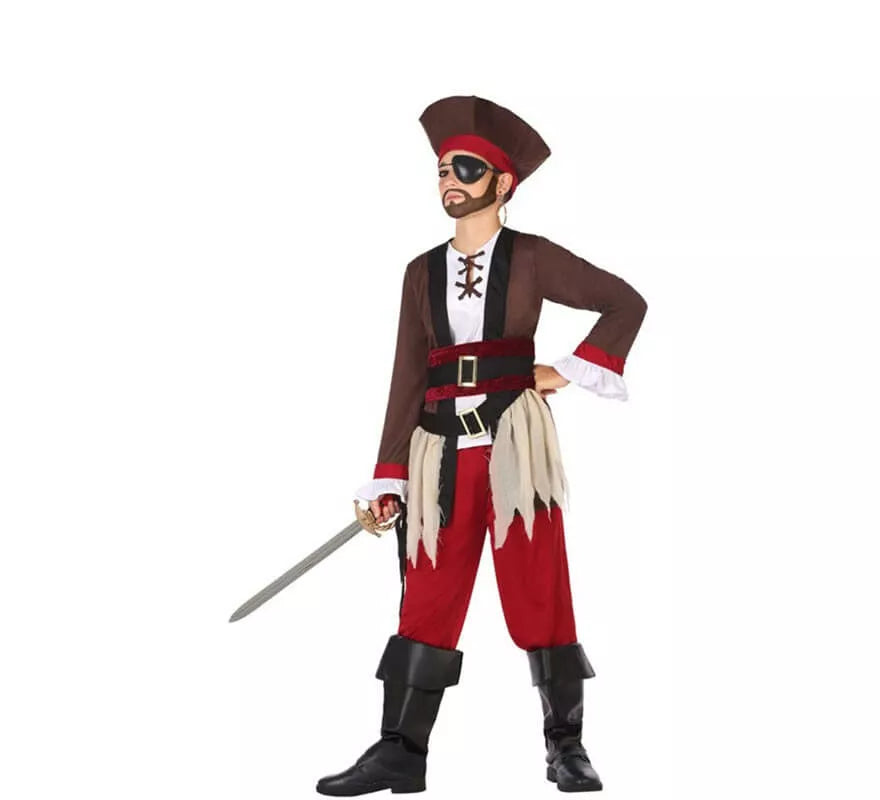 Translation missing: pt-PT.Disfraz de Pirata Granate para niño