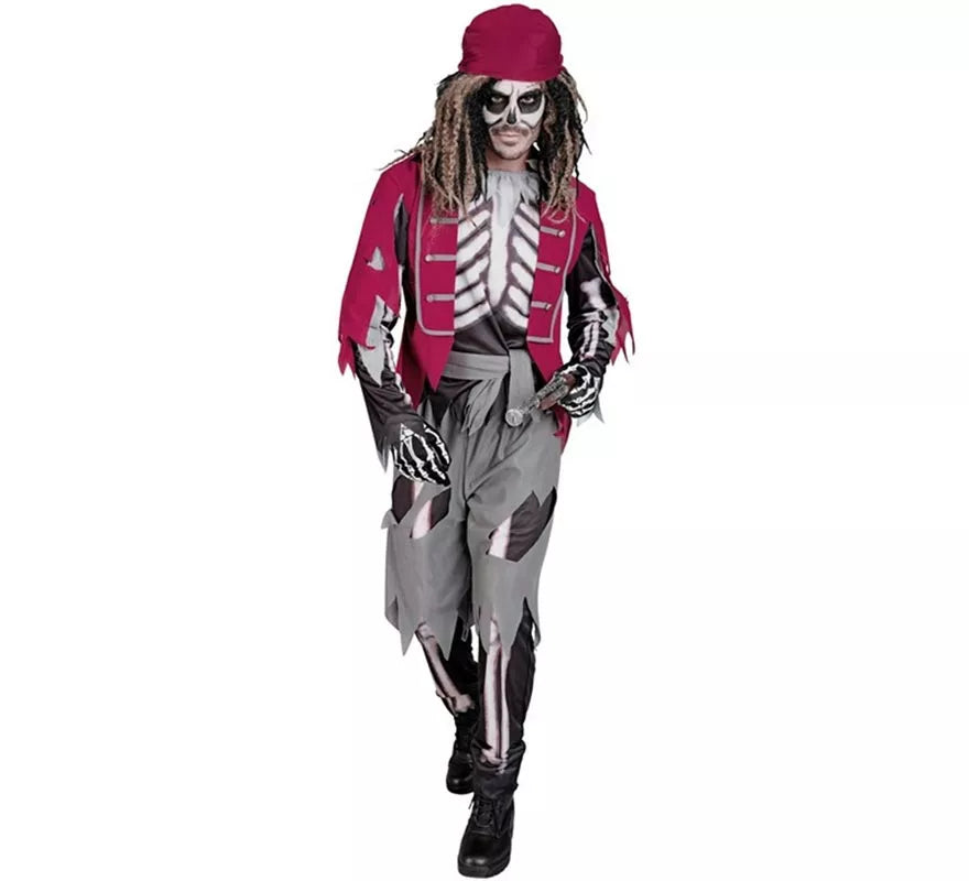 Translation missing: pt-PT.Disfraz de Pirata Grumete Esqueleto para hombre