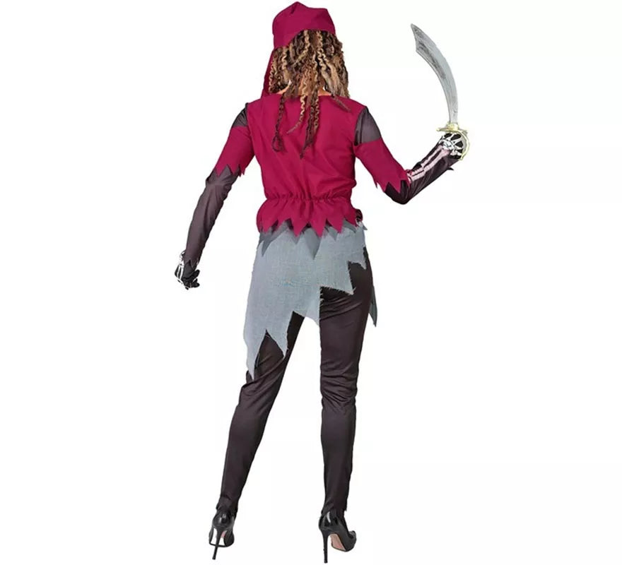 Translation missing: pt-PT.Disfraz de Pirata Grumete Esqueleto para mujer