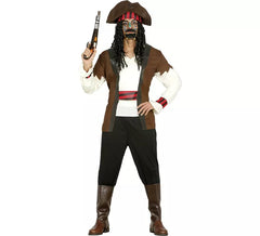 Fato de pirata das Caraíbas bonito para homem