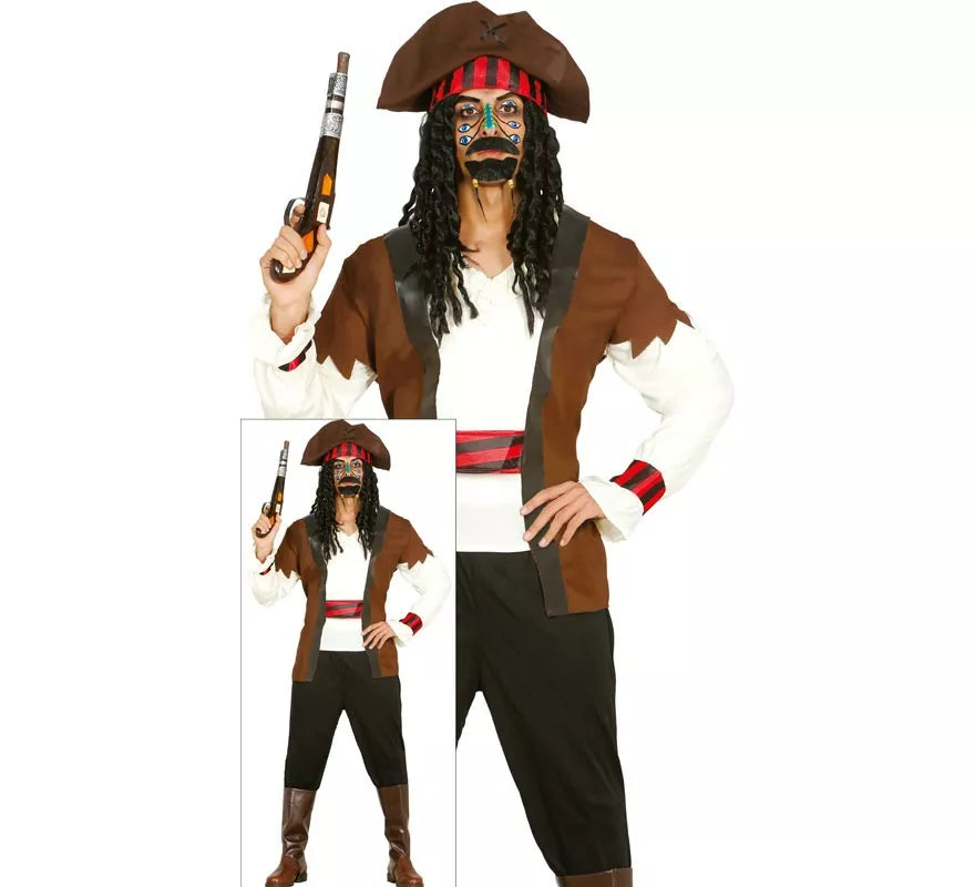 Translation missing: pt-PT.Disfraz de Pirata Guapo Caribe para hombre
