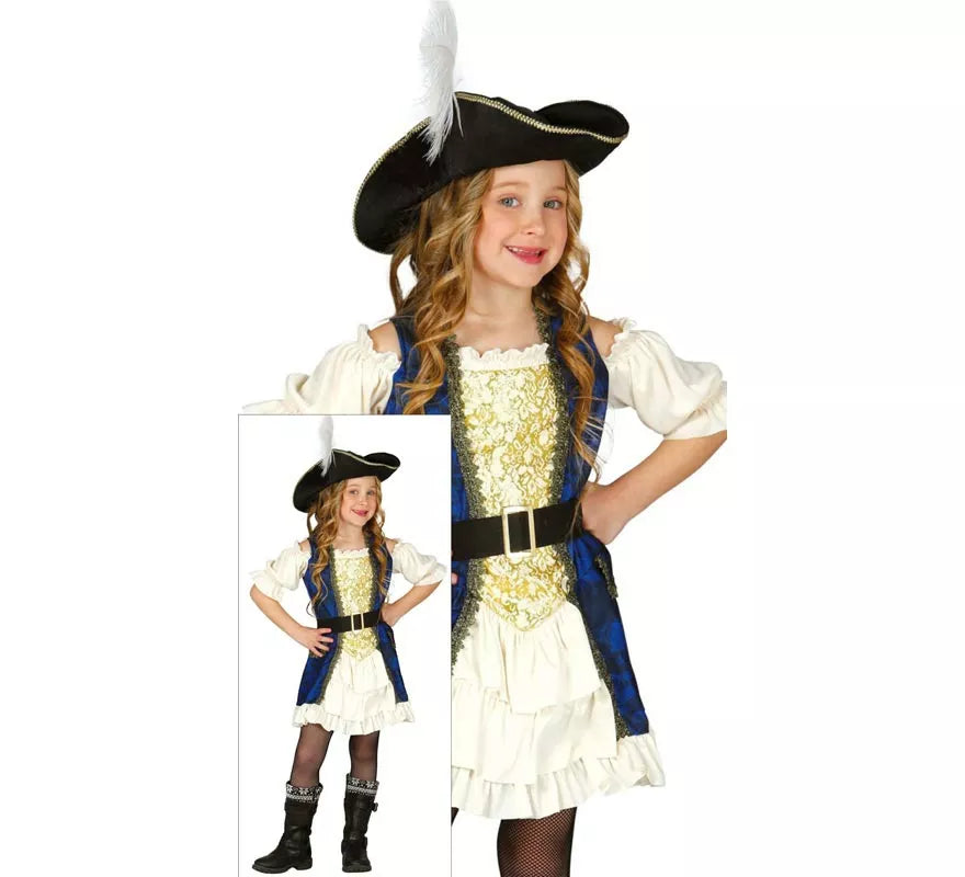 Disfraz de Pirata Lujo para niña
